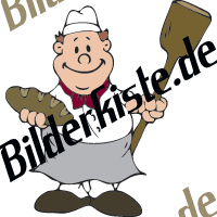 Handwerker: Bcker mit Brot (nicht animiert)