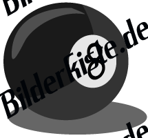 Billardkugel Nummer 8