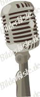 Microphone on its stand