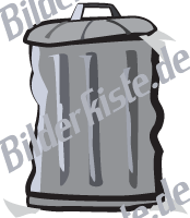 M�lltonne zerdellt