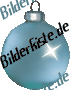 Weihnachten: Christbaumkugel - blau (animiertes GIF)