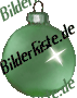 Christmas: Glitter ball - green (animated GIF)
