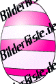 Uovo colorato a righe pink