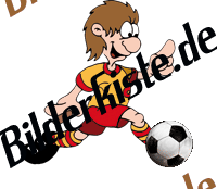 Fuball: Spieler dribbelt (nicht animiert)