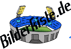 Fußball: Stadion blau (nicht animiert)