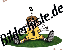 Football: Goalkeeper sitting on turf (not animated)