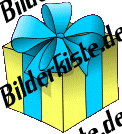 Geburtstag: Geschenke - Geschenk gelb  (nicht animiert)