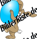 Ostern: Hase - trgt Osterei (blau) (nicht animiert)