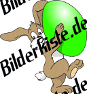 Ostern: Hase - trgt Osterei (grn) (nicht animiert)