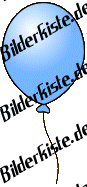 Luftballone: Luftballon - einzeln blau (nicht animiert)