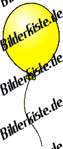 Luftballone: Luftballon - einzeln gelb (nicht animiert)