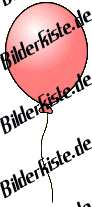 Luftballone: Luftballon - einzeln rot (nicht animiert)