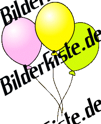 Luftballone: Luftballon - mehrere bunt 2 (nicht animiert)