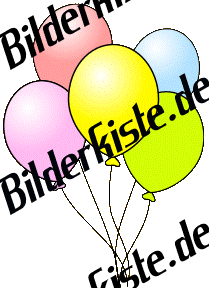 Luftballone: Luftballon - mehrere bunt 1 (nicht animiert)