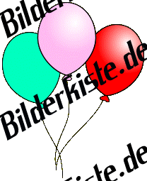 Luftballone: Luftballon - mehrere bunt 4 (nicht animiert)
