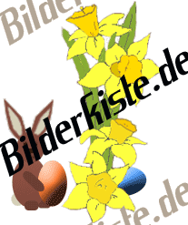 Easter: Bunny hides egg (animated GIF)