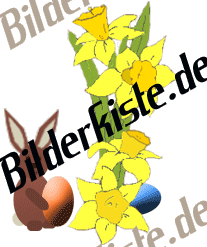 Ostern: Hase versteckt Ei (animiertes GIF)