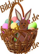 Easter: Easter basket - with bunny 7 (animated GIF)
