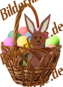 Ostern: Osterkorb - mit Hase 7 (animiertes GIF)