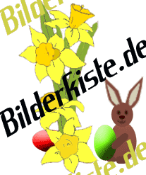 Ostern: Hase versteckt Ei - rechte Seite (animiertes GIF)