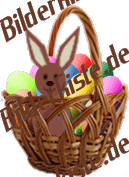 Easter: Easter basket - with bunny 3 (animated GIF)