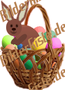 Ostern: Osterkorb - mit Hase 4 (animiertes GIF)