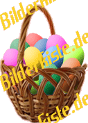 Easter: Easter basket - with easter eggs (not animated)
