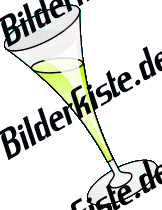 Silvester: Sektglas 1 - schrg (nicht animiert)