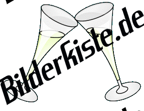 Silvester: Sektglas 1 - anstossen (nicht animiert)