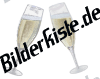 New Year's Eve: Champagne - glasses toast (animated GIF)