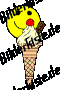 Smilies: Smiley ice-cream (animated GIF)