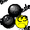 Smilies: Smiley cannonball (animated GIF)