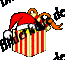 Smily: faccina Babbo Natale in pacco regali