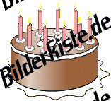 Geburtstag: Torten - mit Kerzen 1 (nicht animiert)