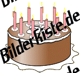 Birthday: Cakes - with candles 1 (not animated)