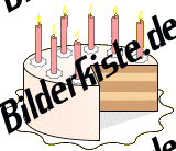 Birthday: Cakes - with candles cutted 2 (not animated)