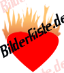 Liebe: Herzen - brennendes Herz (animiertes GIF)