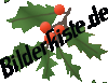Weihnachten: Mistelzweig - vier Beeren  (nicht animiert)