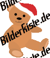 Weihnachten: Teddy - mit Nikolausmtze (nicht animiert)