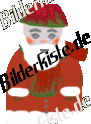 Christmas: Santa Claus with scarf (animated GIF)