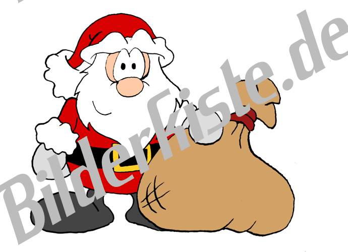 Christmas: Santa Claus with sack (not animated)