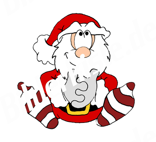Christmas: Santa Claus - sitting (not animated)