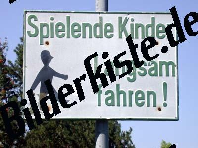Sign playing children