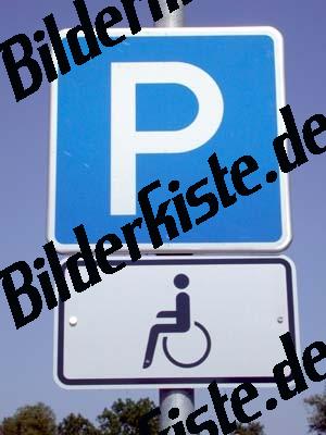 Sign handicapped parking