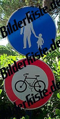Signs pdestrian area