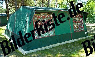 Tenda da camping verde
