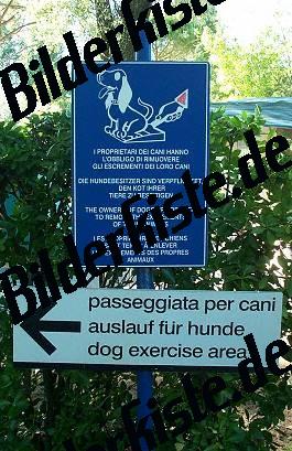 Sign removing dog dirt