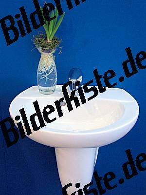 Waschbecken mit Blume