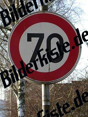 Geschwindigkeits- beschrnkung 70