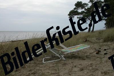 Liegestuhl am Strand